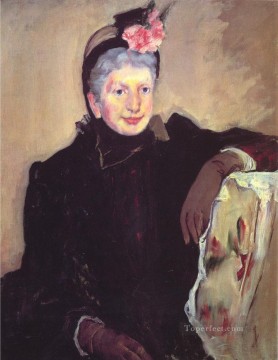 María Cassatt Painting - Retrato de una anciana madres hijos Mary Cassatt